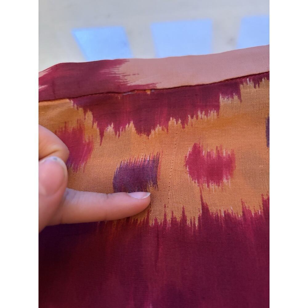 Vintage Ralph Lauren Purple Label Wide Leg Silk Pants ikat Printed 1990s Runway - Picture 16 of 16